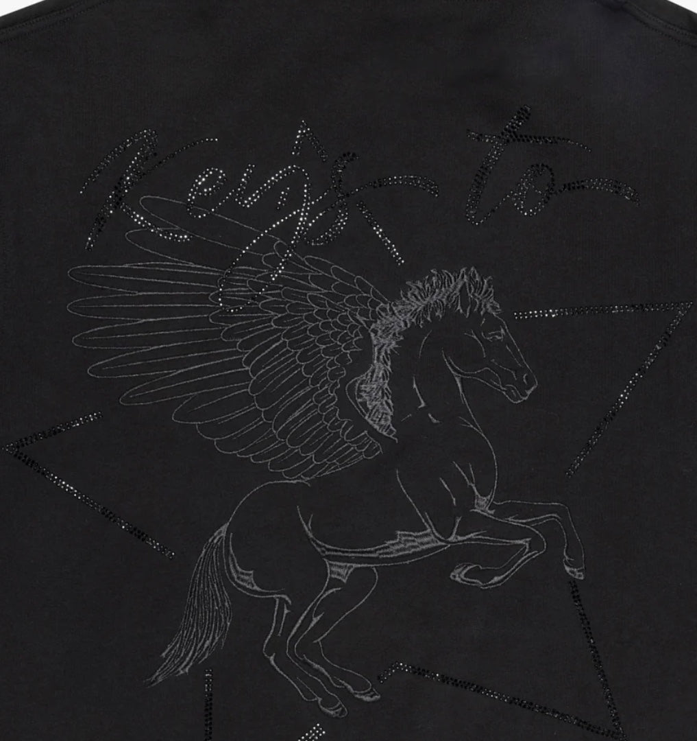 VALABASAS "EQUUS" BLACK HOODIE