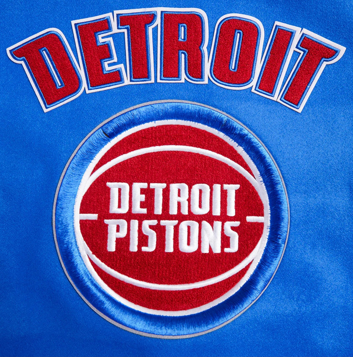 PRO STANDARD NBA DETROIT PISTONS RETRO CLASSIC VARSITY JACKET