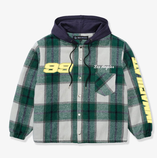 GALA ORIGINAL NASH HOODED FLANNEL JACKET