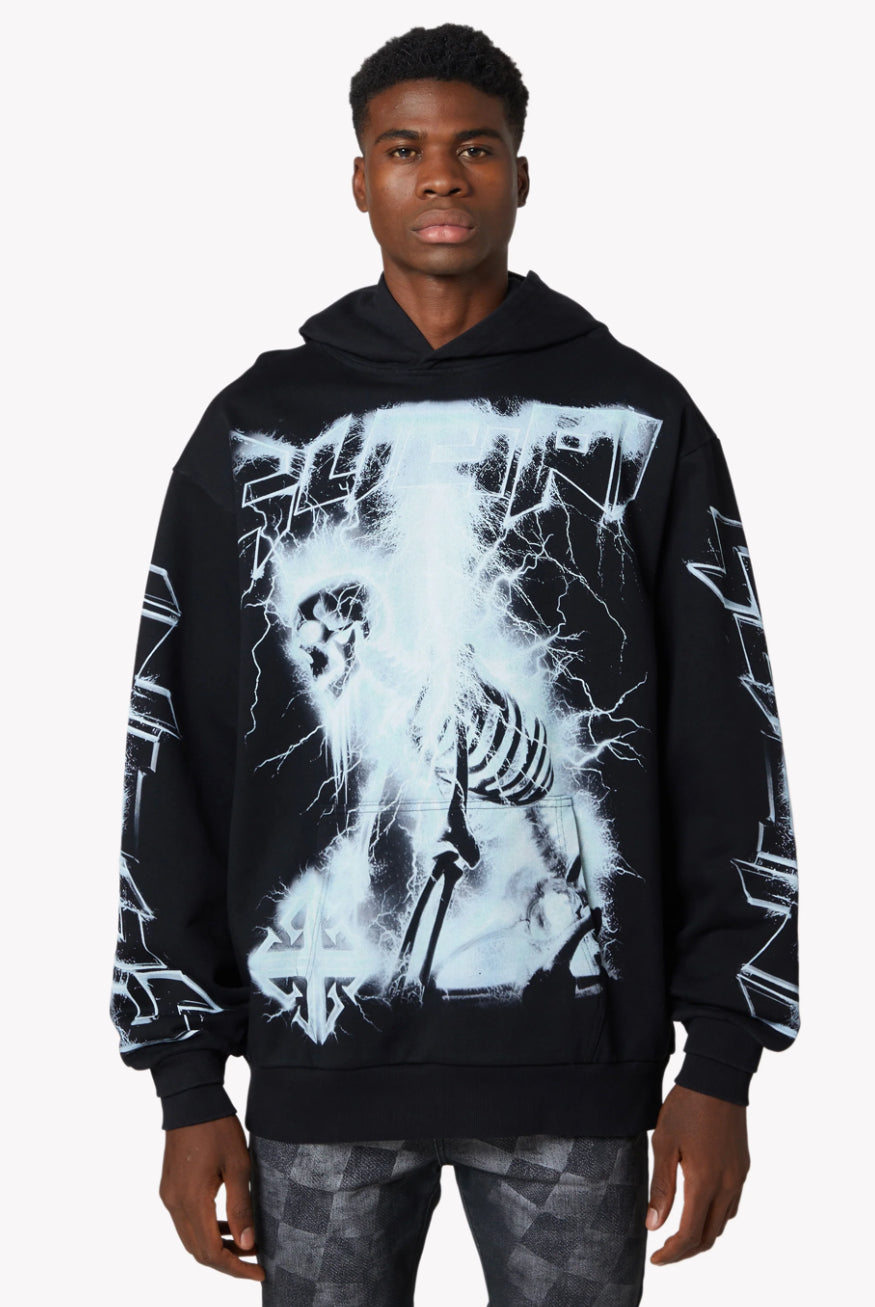 GUAPI BLACK REVIVED HOODIE V1