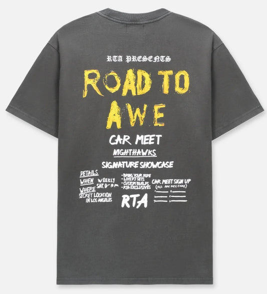 RTA COLIN OVERSIZED SHORT SLEEVE TEE | BLACK VINTAGE INVITATION