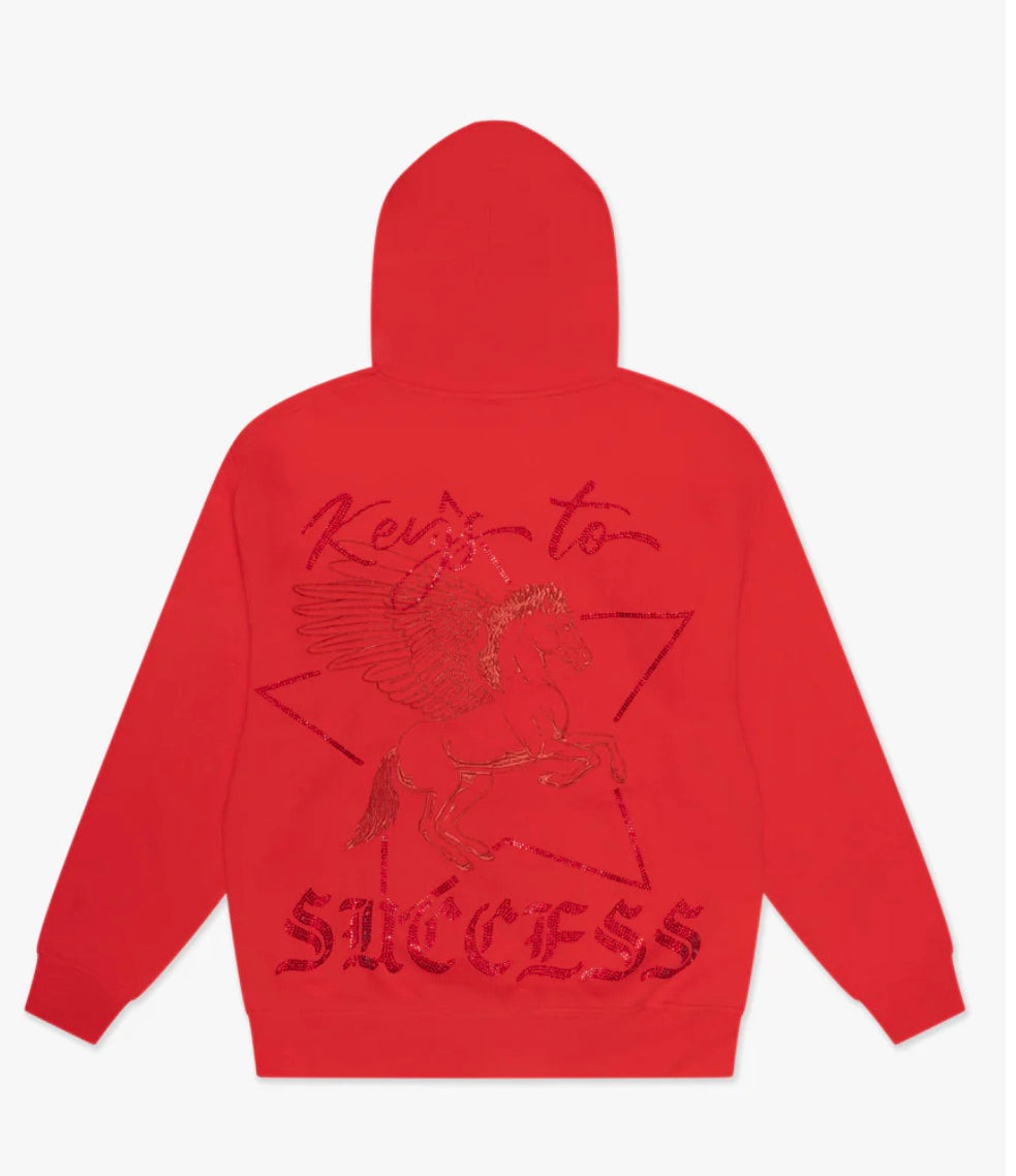 VALABASAS "EQUUS" RED HOODIE