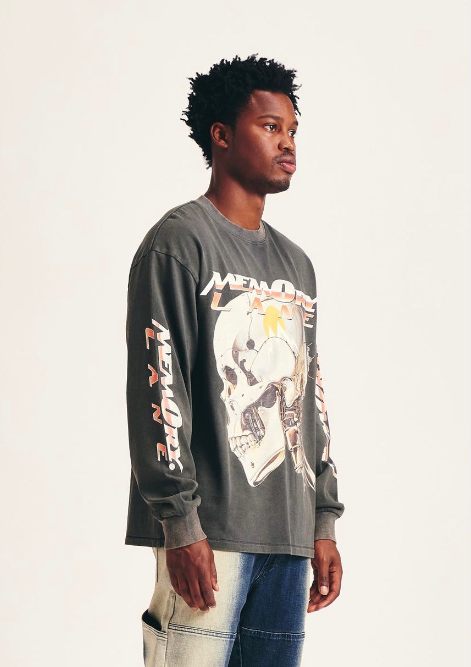 MEMORY LANE CHROME TECH LONG SLEEVE - VINTAGE BLACK
