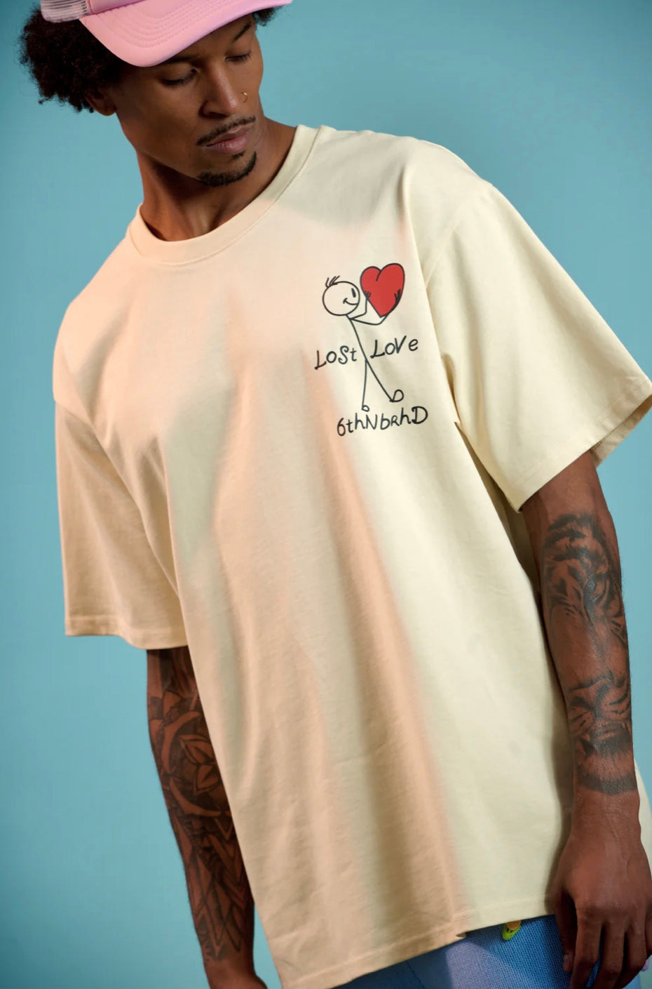 6THNBRHD TEE "YES/NO" CREAM