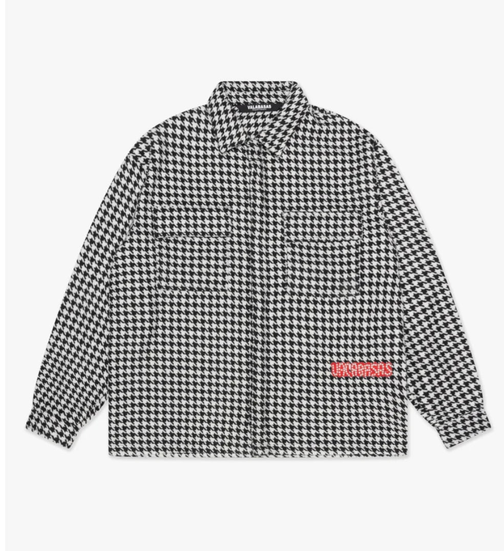 VALABASAS "CHECKERS" BLACK BUTTON DOWN
