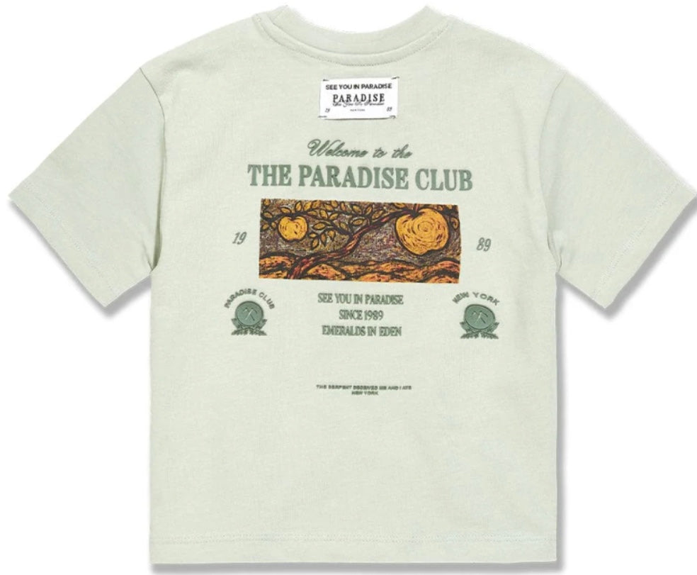Jordan Craig KIDS EMERALDS IN EDEN CROPPED BOXY T-SHIRT