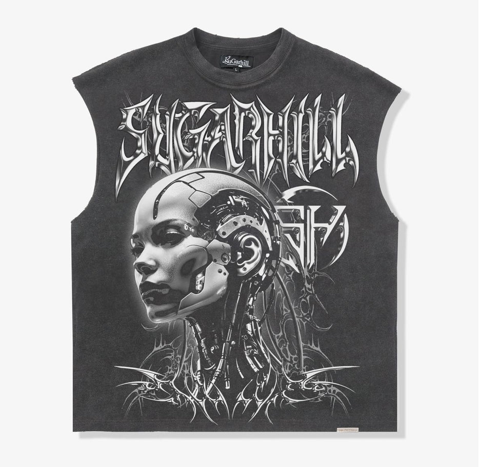 SUGARHILL “CHAMBERS" CUTOFF TEE (BLACK VINTAGE)