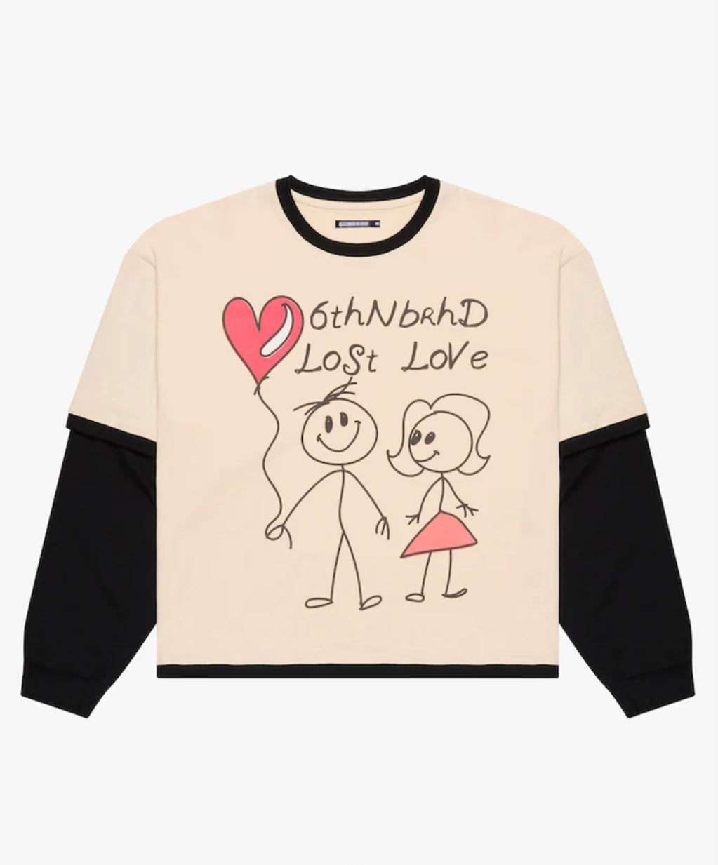 6THNBRHD TEE "DRAWING" CREAM