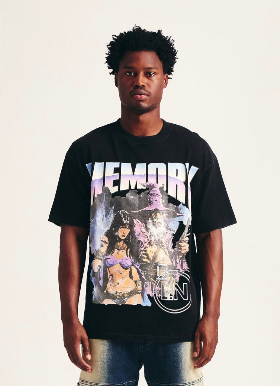 MEMORY LANE HEAVY METAL TEE - BLACK