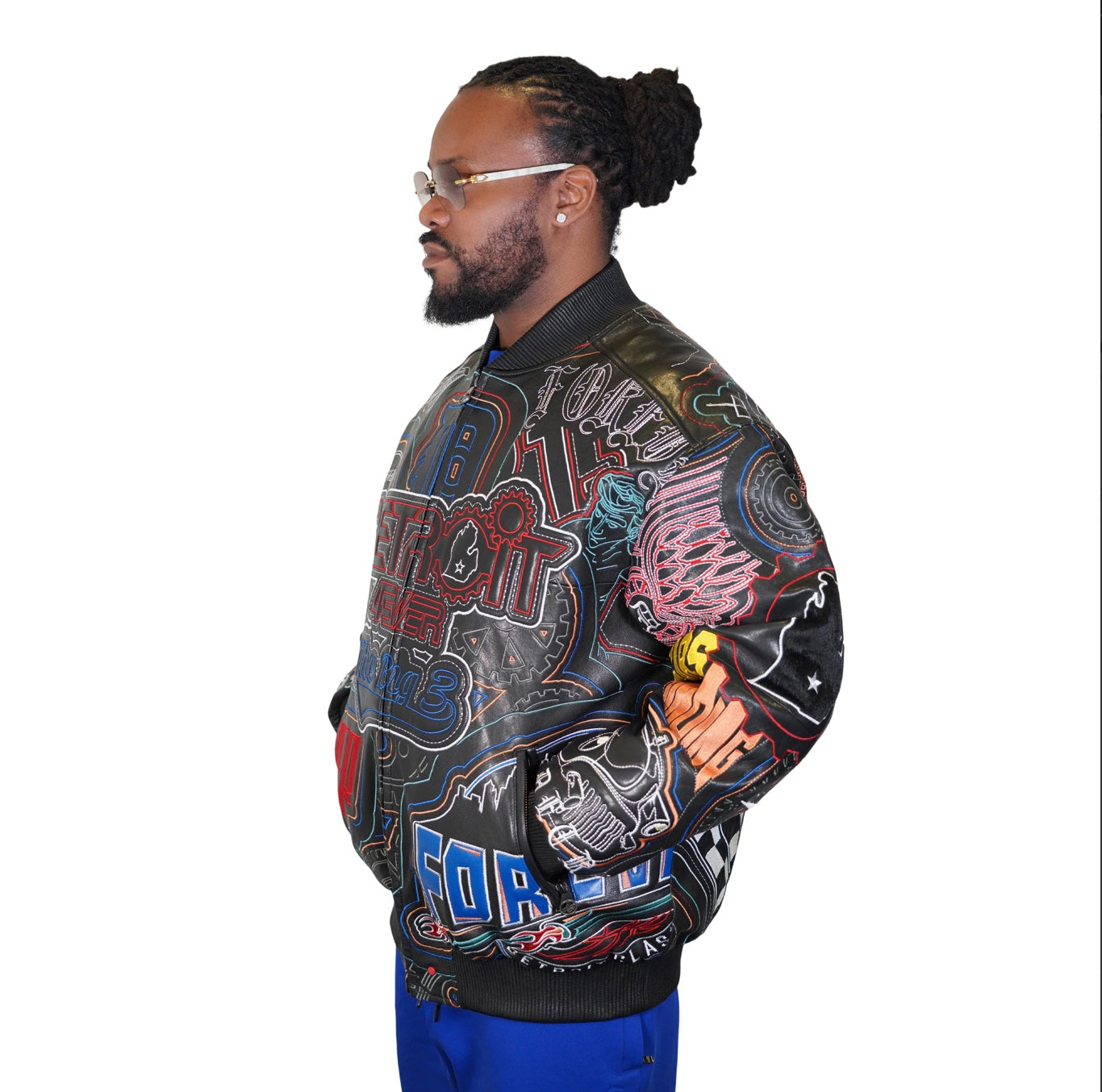 AL WISSAM Detroit 4Ever Embroidered Bomber