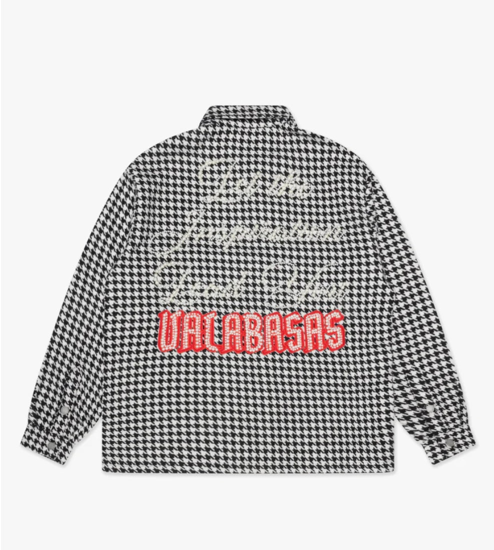 VALABASAS "CHECKERS" BLACK BUTTON DOWN