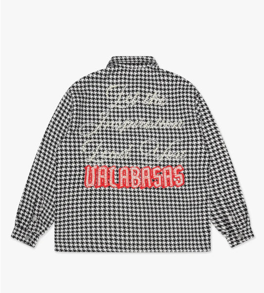 VALABASAS "CHECKERS" BLACK BUTTON DOWN
