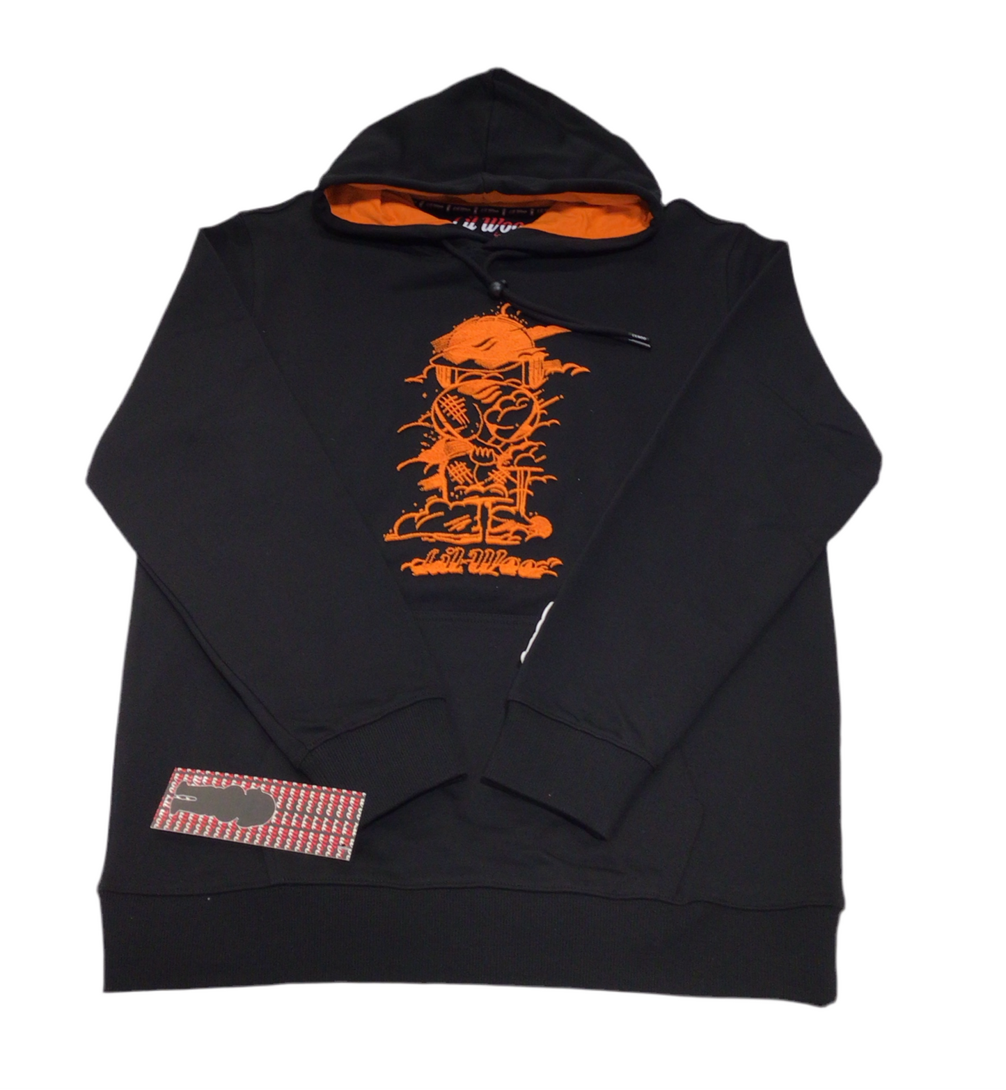 AL WISSAM “CLOUDS” Hoodie Black/Orange