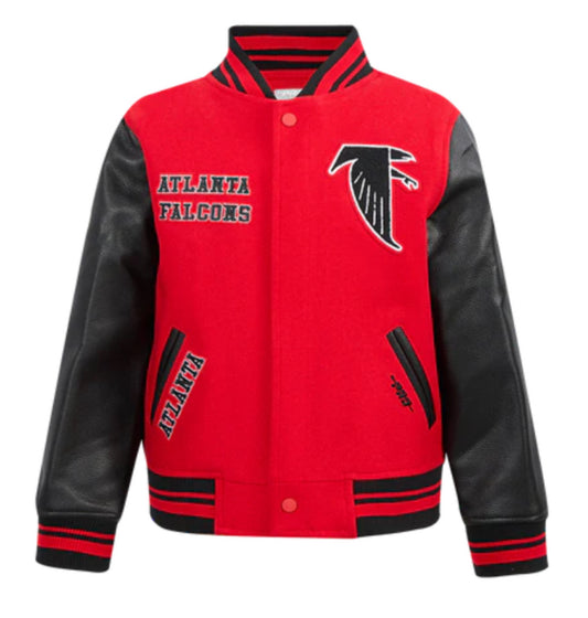 PRO STANDARD NFL ATLANTA FALCONS RETRO CLASSIC RIB WOOL VARSITY JACKET