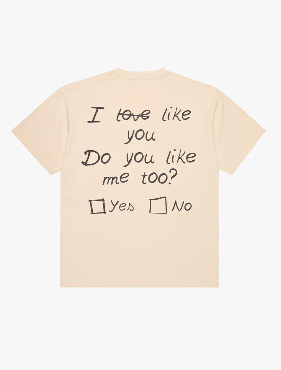 6THNBRHD TEE "YES/NO" CREAM