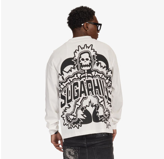 SUGARHILL "FLOATING" L/S T-SHIRT (WHITE)