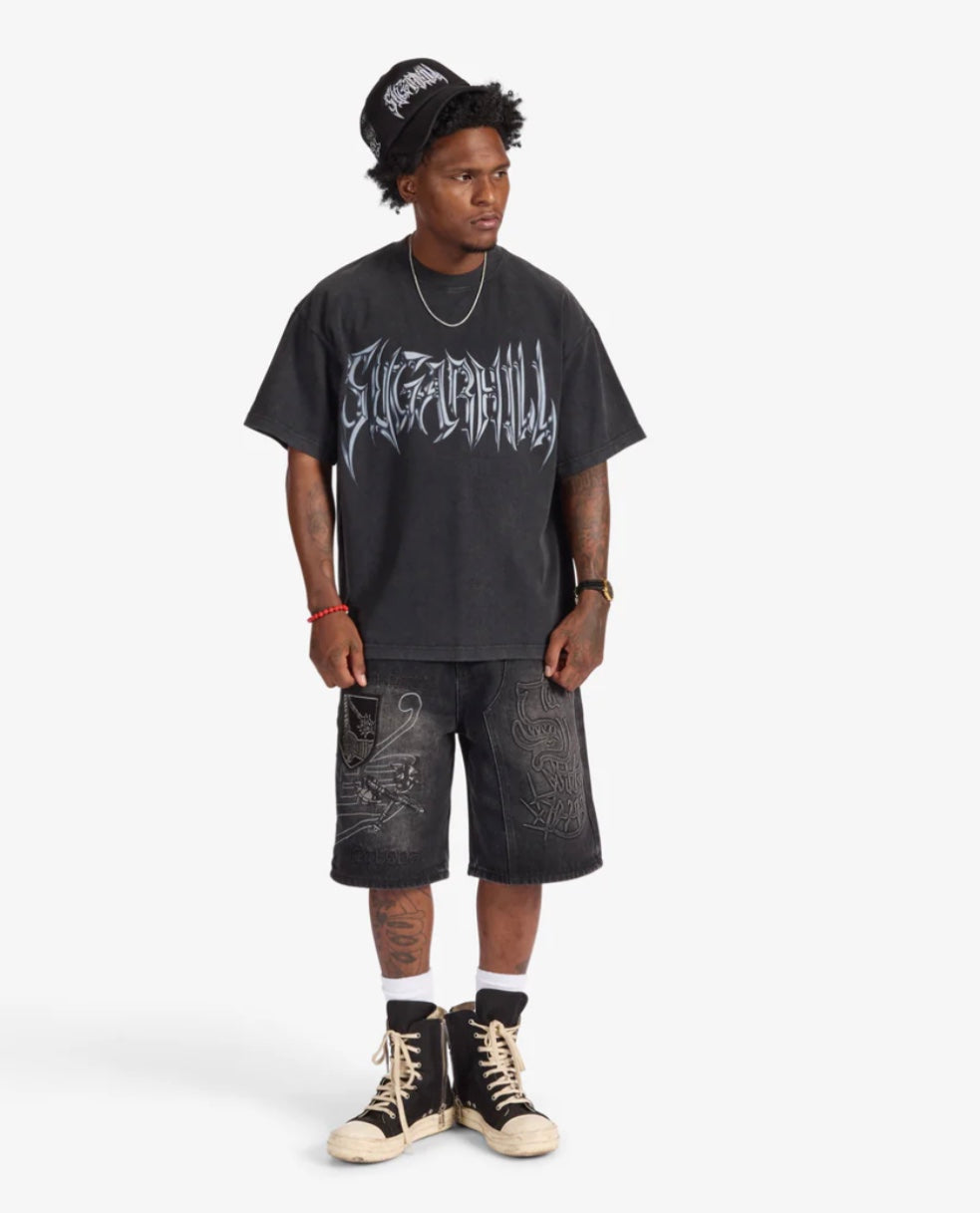 SUGARHILL "MEDUSA" T-SHIRT (BLACK VINTAGE)
