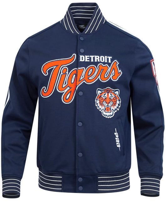 Pro Standard MLB DETROIT TIGERS CURRENT LOGO PRO GAME DAY MEN'S DOUBLE KNIT JACKET
