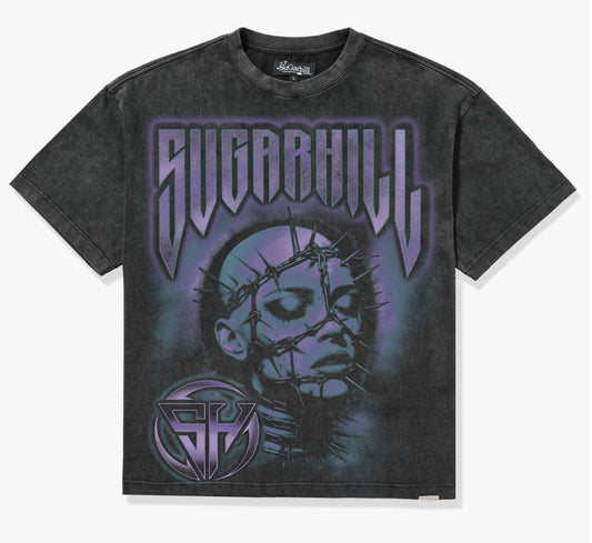 SUGARHILL "PROMETHEUS" T-SHIRT (BLACK/PURPLE)