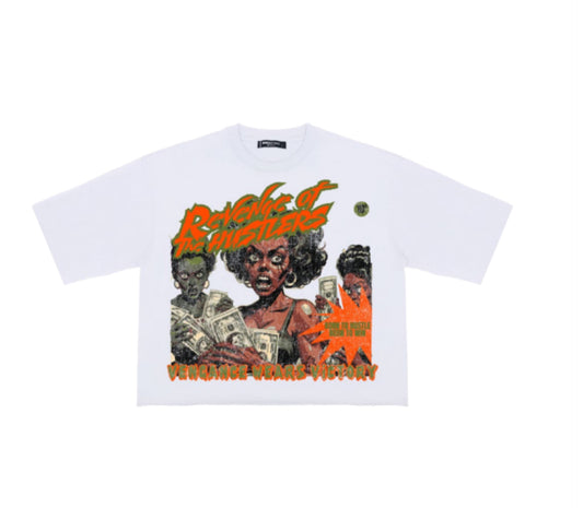 ROKU THE HUSTLE CROPPED TEE