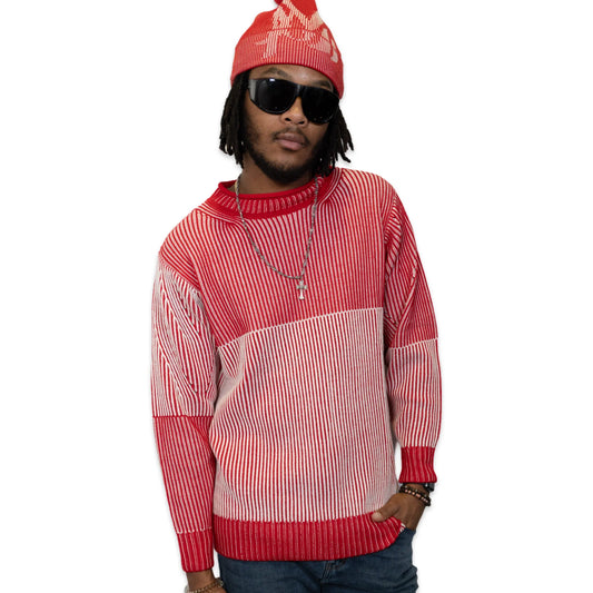 AL WISSAM “LEGACY” Knit Sweater-Red