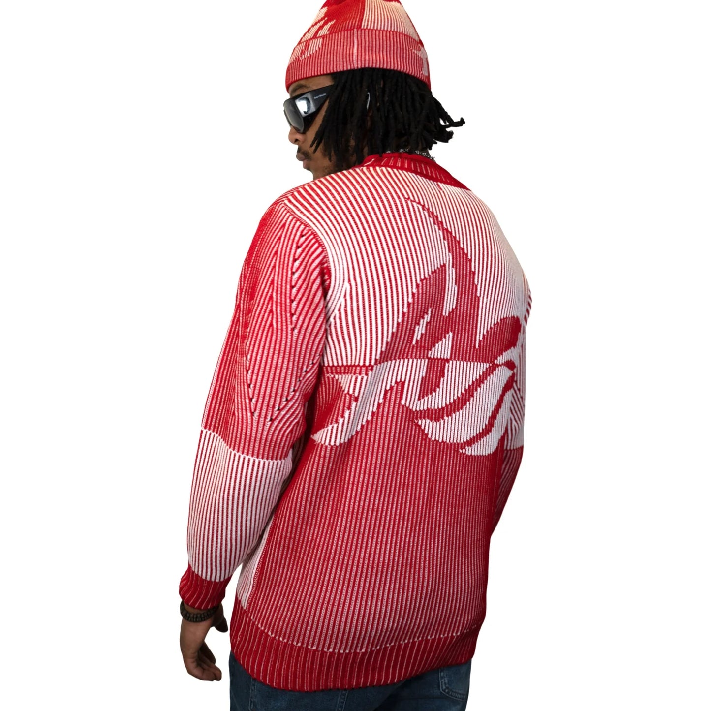 AL WISSAM “LEGACY” Knit Sweater-Red