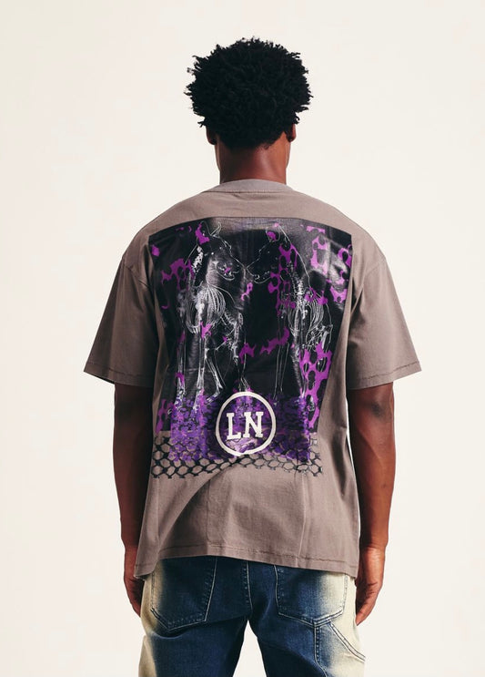 MEMORY LANE STATE OF MIND TEE - CHARCOAL