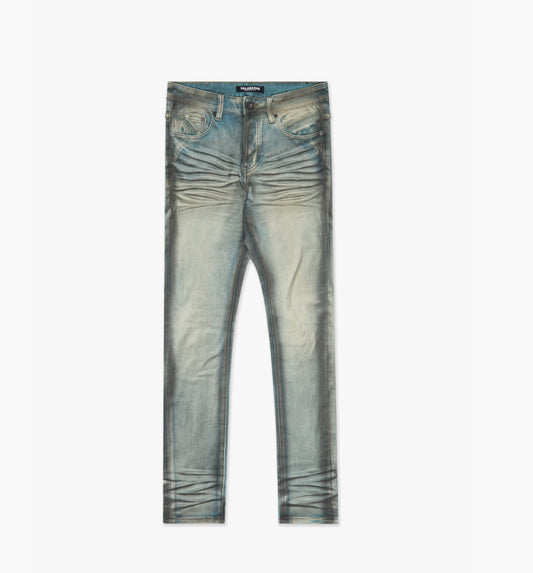 VALABASAS SKETCH SKINNY DENIM LIGHT BLUE BLACK
