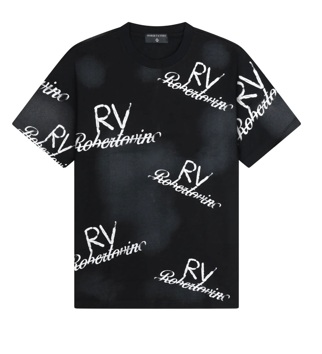 ROBERTO VINO All Over RV Tee - Black