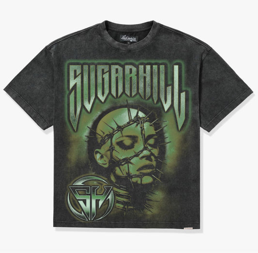 SUGARHILL "PROMETHEUS" T-SHIRT (BLACK/LIME)