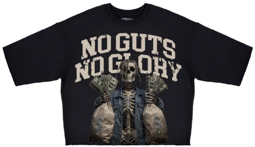 Roku studio NO GUTS NO GLORY RHINESTONES CROPPEDh
