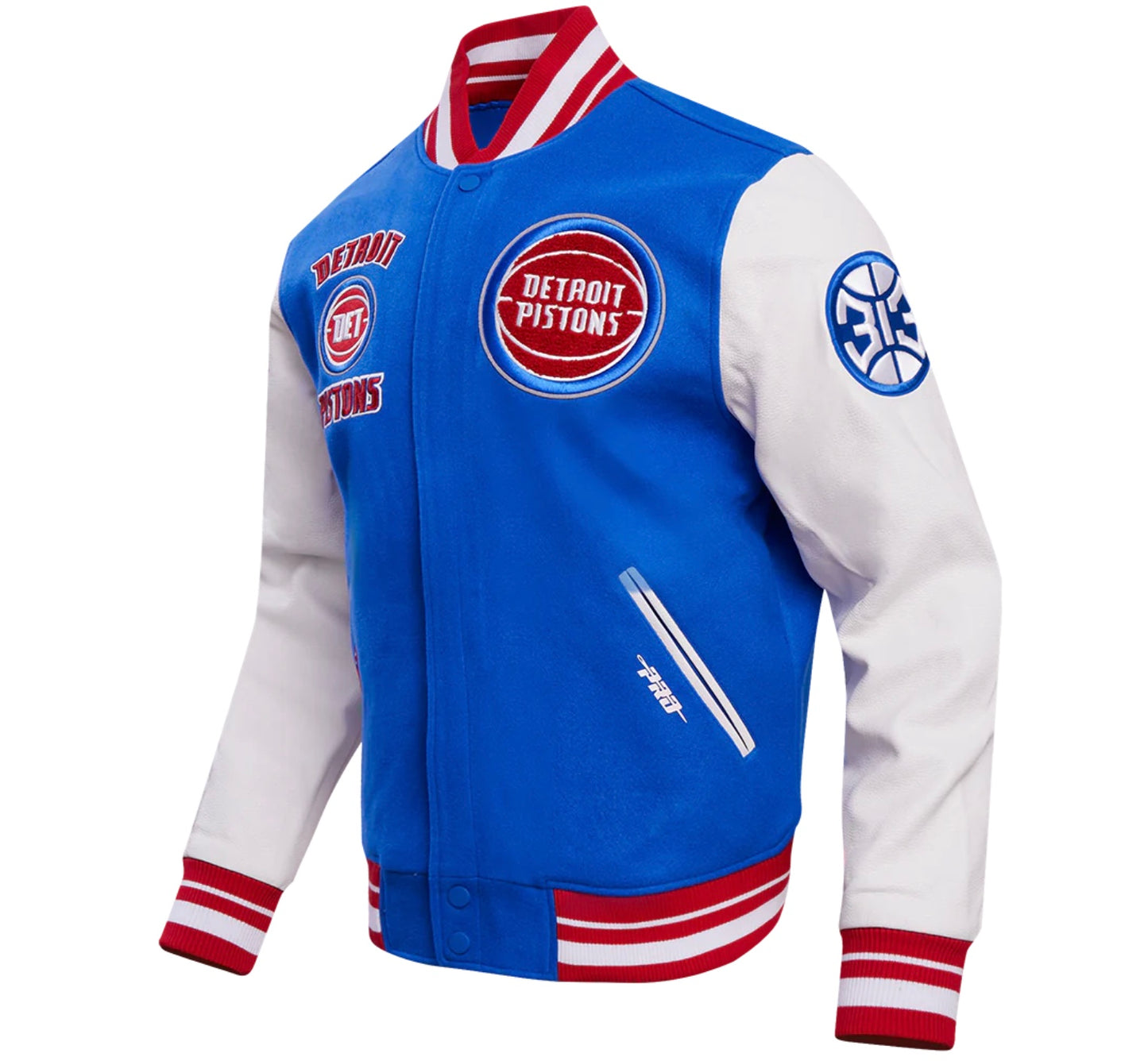 PRO STANDARD NBA DETROIT PISTONS RETRO CLASSIC VARSITY JACKET