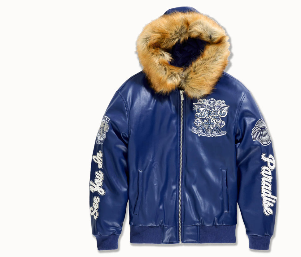 SEE YOU IN PARADISE DA BRONX BOMBER JACKET (NAVY)