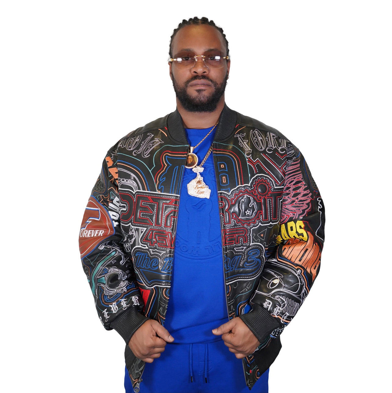 AL WISSAM Detroit 4Ever Embroidered Bomber