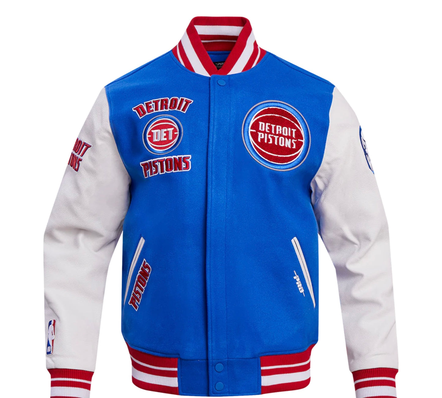 PRO STANDARD NBA DETROIT PISTONS RETRO CLASSIC VARSITY JACKET