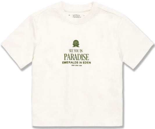 Jordan Craig KIDS EMERALDS IN EDEN CROPPED BOXY T-SHIRT