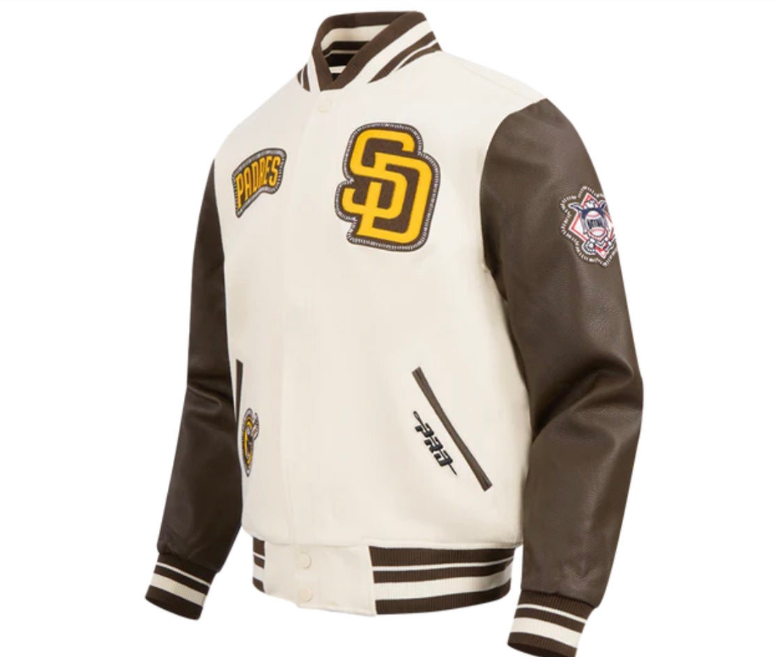 PRO STANDARD SAN DIEGO PADRES WOOL VARSITY JACKET