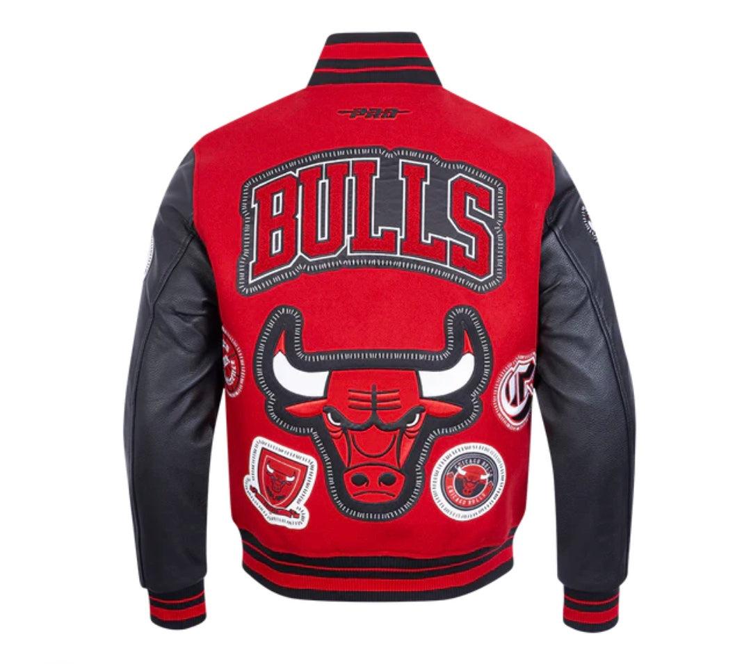 PRO STANDARD CHICAGO BULLS WOOL VARSITY JACKET