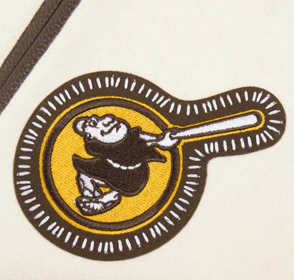 PRO STANDARD SAN DIEGO PADRES WOOL VARSITY JACKET