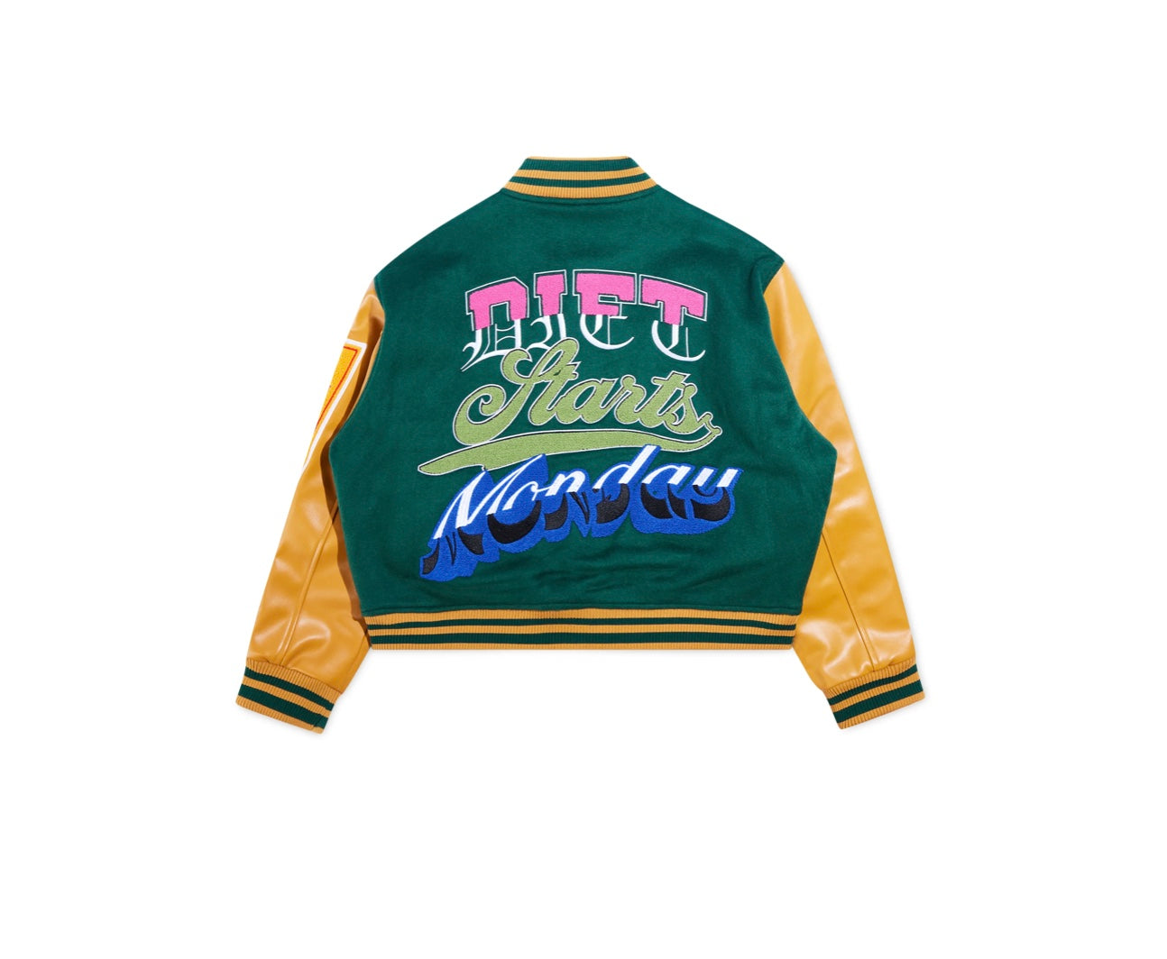 Diet Starts On Monday Varsity Jacket