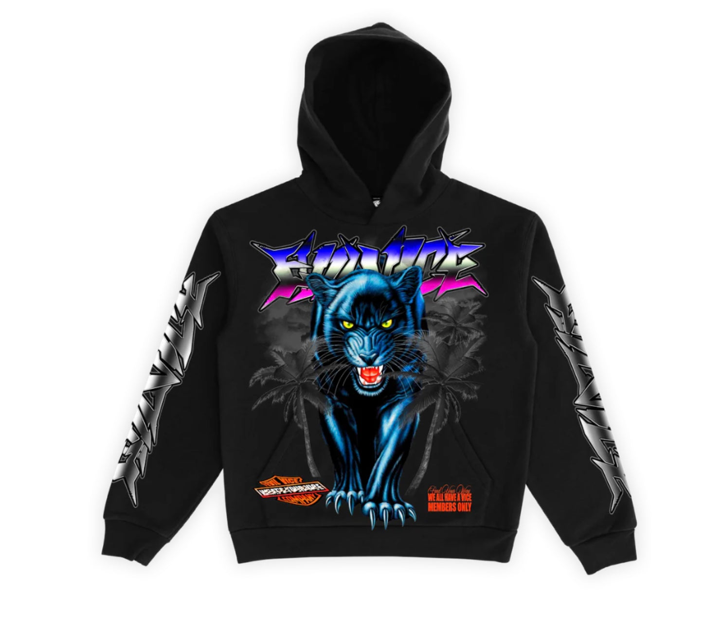 EVIL VICE “Panther Palm” Hoodie