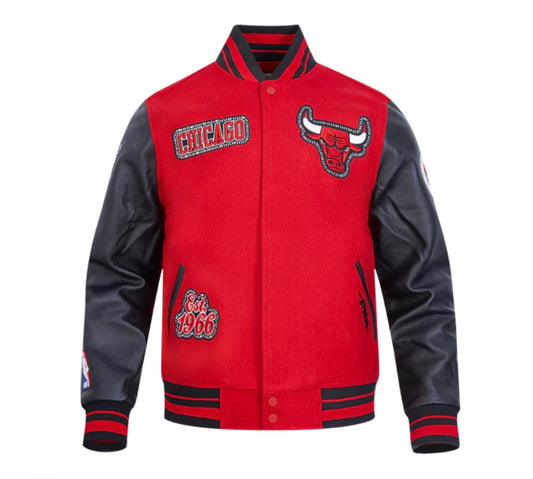 PRO STANDARD CHICAGO BULLS WOOL VARSITY JACKET