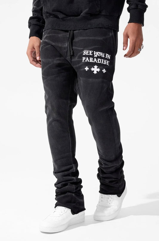 JORDAN CRAIG SYIP STACKED SWEATPANTS (VINTAGE BLACK)