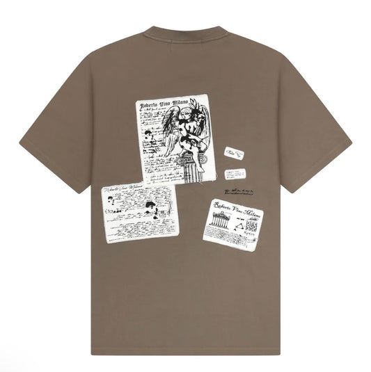 ROBERTO VINO The Angel Tee - Brown