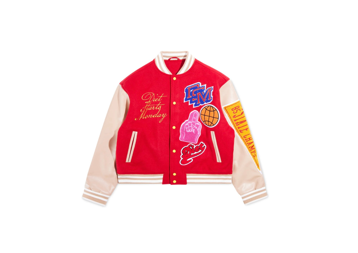 Diet Starts On Monday Varsity Jacket