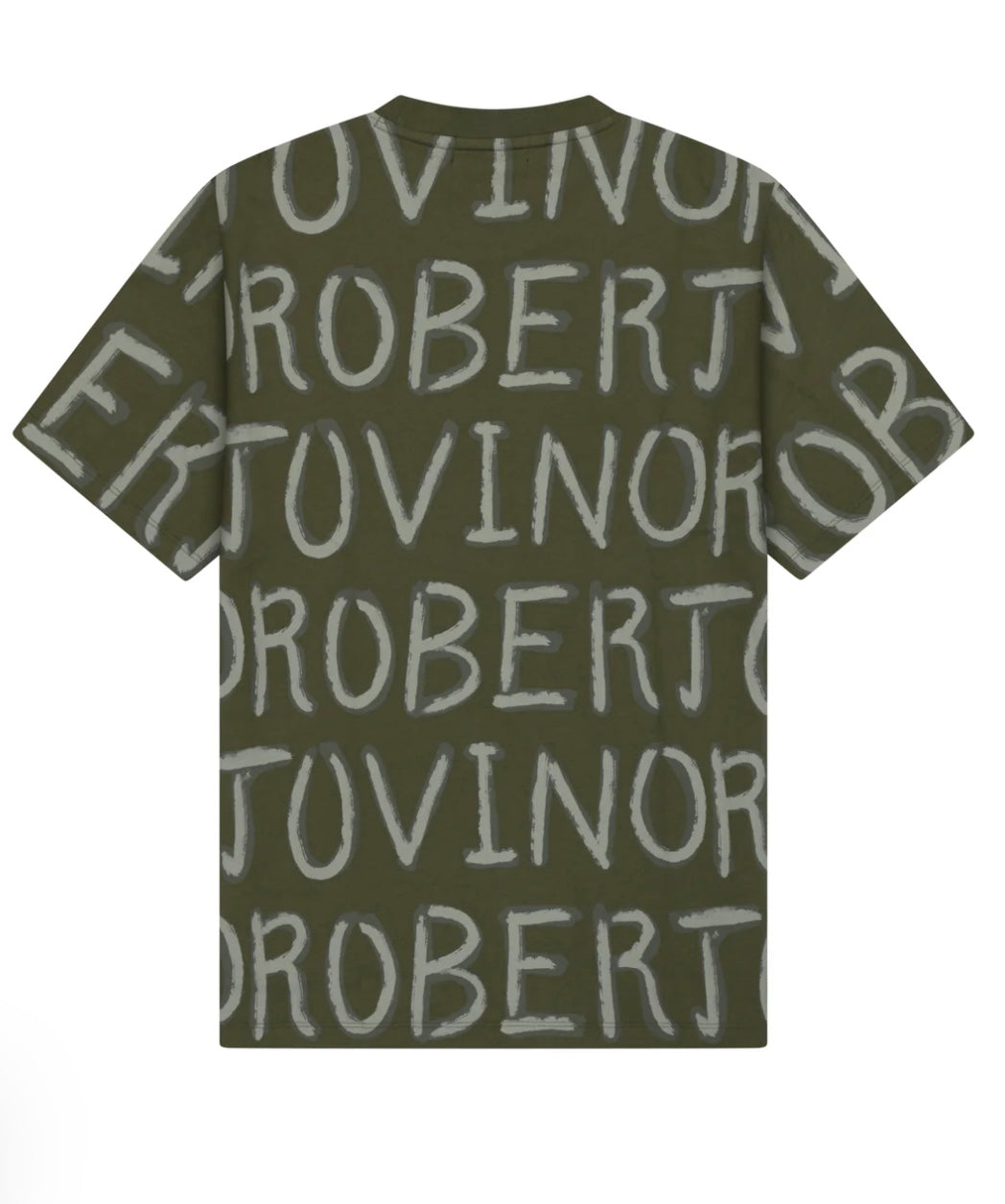 ROBERTO VINO All Over Tee - Olive Green