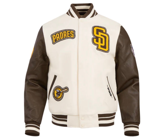 PRO STANDARD SAN DIEGO PADRES WOOL VARSITY JACKET