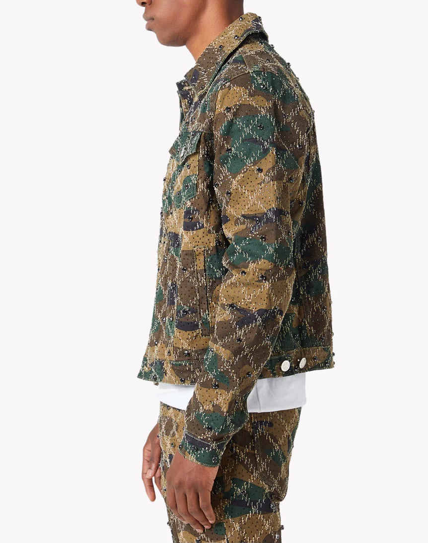 GUAPI Camo Denim Jacket